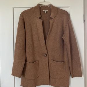 Camel colored knit cardigan- Talbots petite small